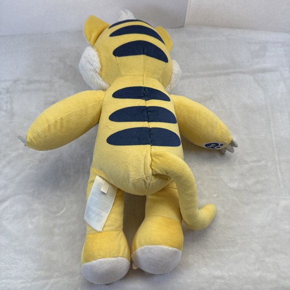 BAB Build A Bear Sabertooth Tiger Saber Tooth Yellow White‎ Stuffed Animal 17" T - Picture 8 of 12